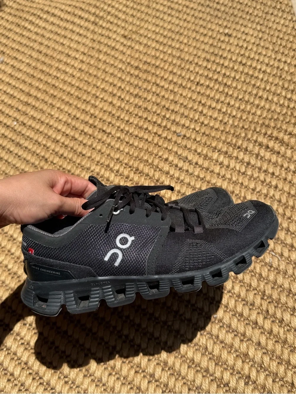 On Running Black Mesh Performance Sneakers
